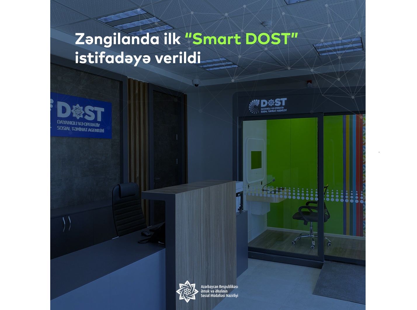 Zəngilanda “Ağıllı kənd” layihəsi üzrə ilk “Smart DOST” məntəqəsi istifadəyə verilib (FOTO)