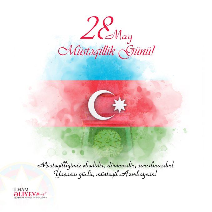 Prezident İlham Əliyev 28 May - Müstəqillik Günü ilə bağlı paylaşım edib (FOTO)