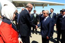 Президент Турции прибыл с рабочим визитом в Азербайджан (ФОТО)