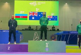 Азербайджанский гимнаст Михаил Малкин завоевал "серебро" на Кубке мира в Италии (ФОТО)
