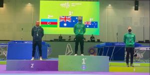 Azərbaycan gimnastı İtaliyada keçirilən Dünya Kubokunda gümüş medal qazanıb (FOTO)