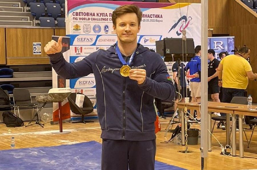 Azərbaycan gimnastı Bolqarıstanda keçirilən Dünya Kubokunda qızıl medal qaznıb