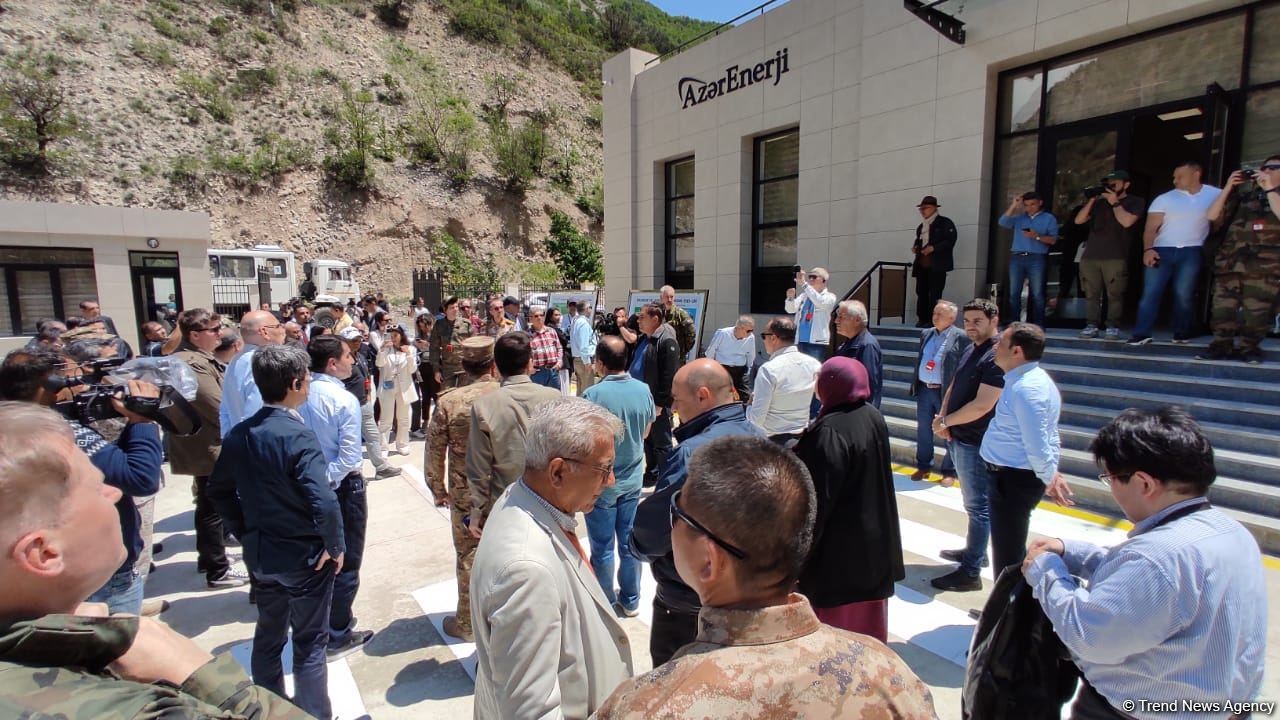 Diplomats view restoration of HPPs in Azerbaijan's Kalbajar (PHOTO)