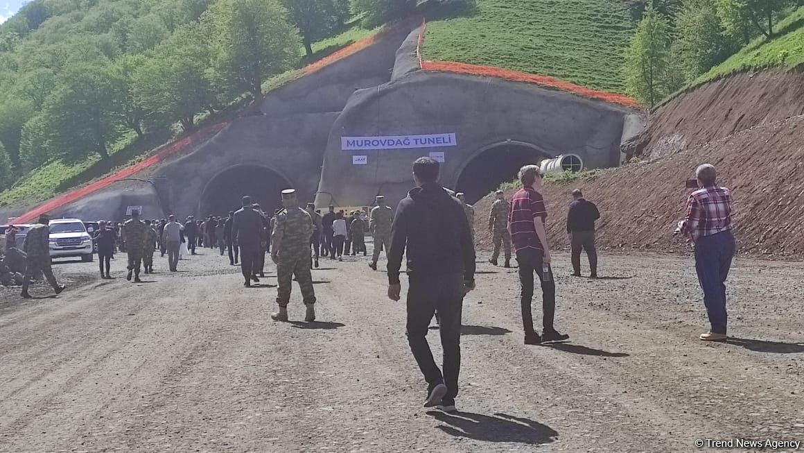 Diplomats get familiarized with tunnel construction work in Azerbaijan's Kalbajar (PHOTO)