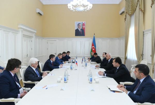 Шахин Мустафаев встретился с делегацией во главе с губернатором Пермского края (ФОТО)
