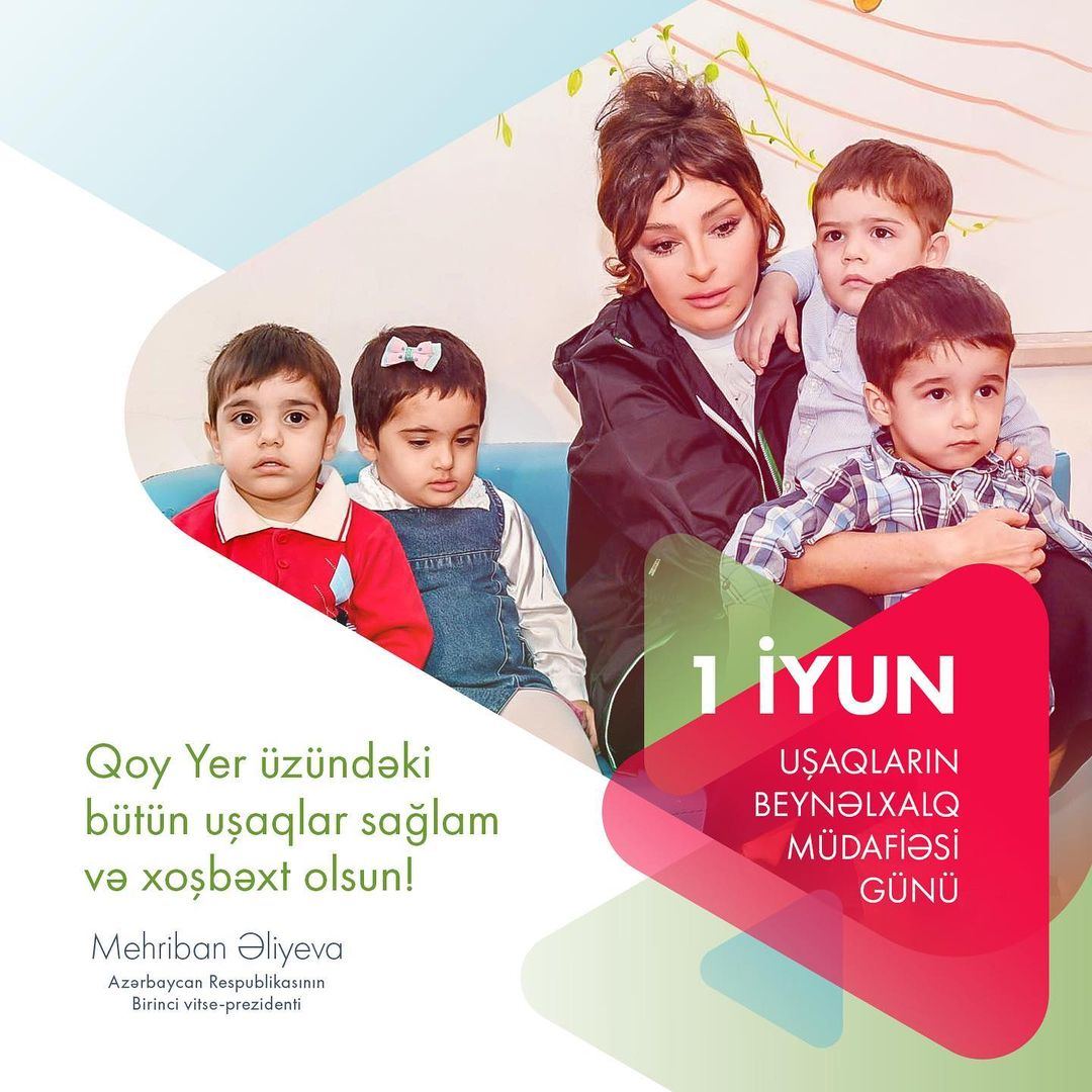 First VP Mehriban Aliyeva shares post on occasion of June 1 - International Children's Day (PHOTO)