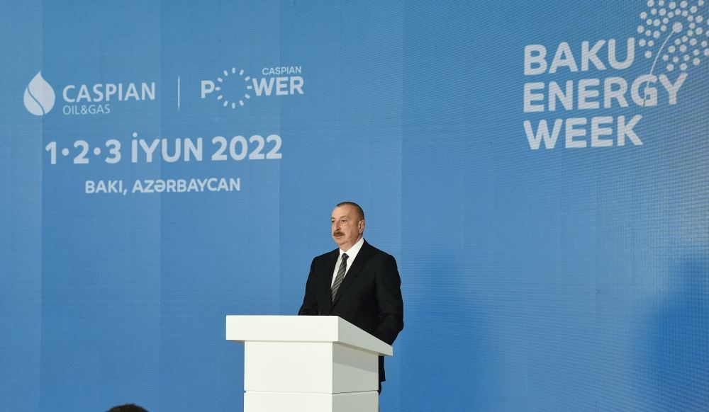 President Ilham Aliyev attending official opening ceremony of 27th International Caspian Oil & Gas Exhibition on sidelines of Baku Energy Week (PHOTO/VIDEO)