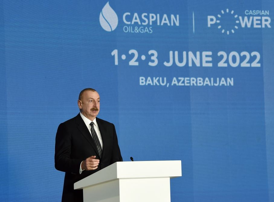 President Ilham Aliyev attending official opening ceremony of 27th International Caspian Oil & Gas Exhibition on sidelines of Baku Energy Week (PHOTO/VIDEO)