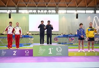 Azerbaijani gymnasts win medals at European Championships in Italy (PHOTO)