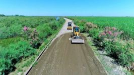 В Имишли реконструируется дорога протяженностью более 43 км (ФОТО/ВИДЕО)