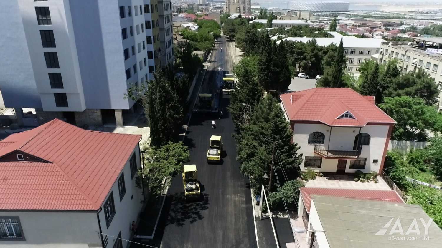 Nizami rayonunda iki küçə təmir olunur (FOTO/VİDEO)