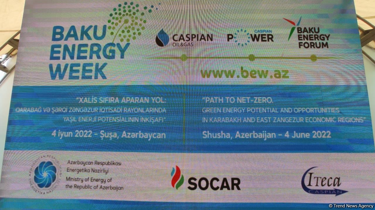 Azerbajan holding special session within Baku Energy Week in Shusha (PHOTO)