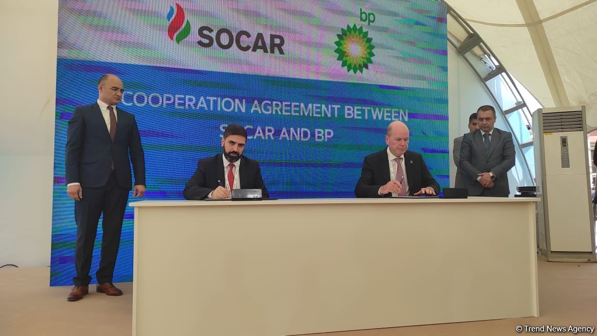 SOCAR signs documents on alternative energy with bp, Masdar companies in Azerbaijan's Shusha (PHOTO)