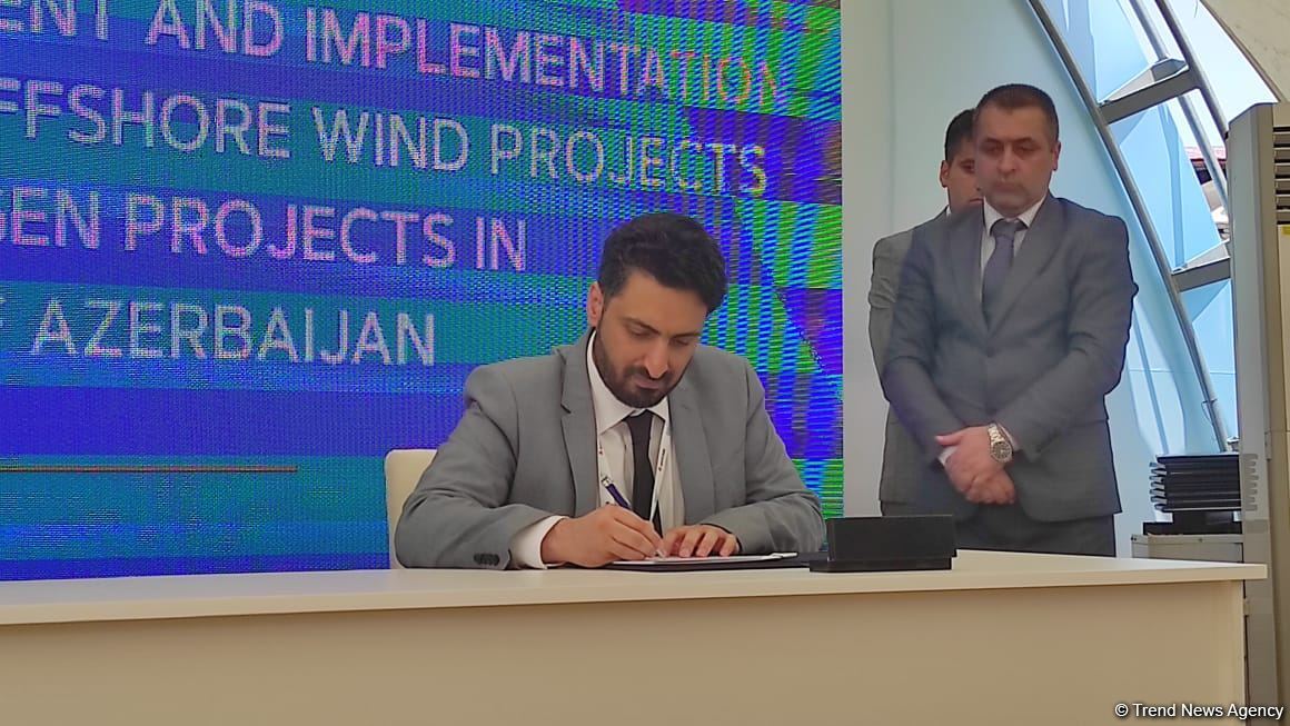 Azerbaijani Ministry of Energy signs documents with UK's bp  in Shusha (PHOTO)