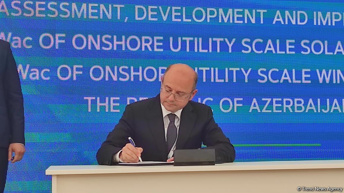 Azerbaijani Ministry of Energy signs documents with UK's bp  in Shusha (PHOTO)