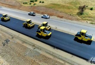 Construction of Shukurbeyli-Jabrail-Hadrut highway continues in Azerbaijan (PHOTO)