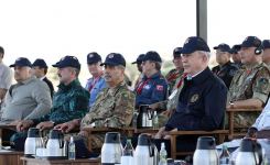 Президент Турции посетил учения с участием азербайджанских военнослужащих (ФОТО)