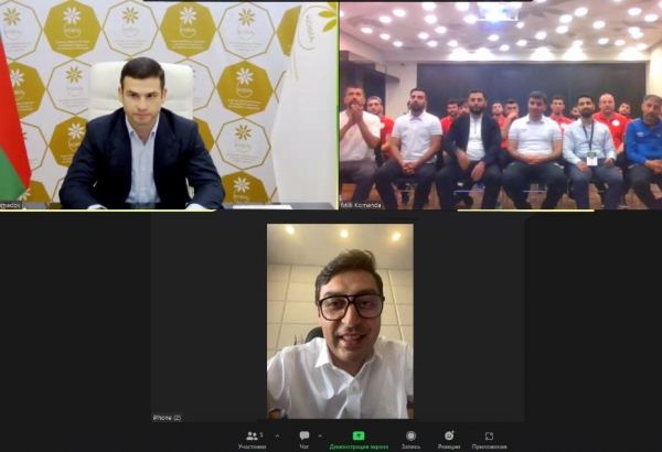 Фарид Гайыбов и Орхан Мамедов провели встречу с членами сборной по мини-футболу (ФОТО)