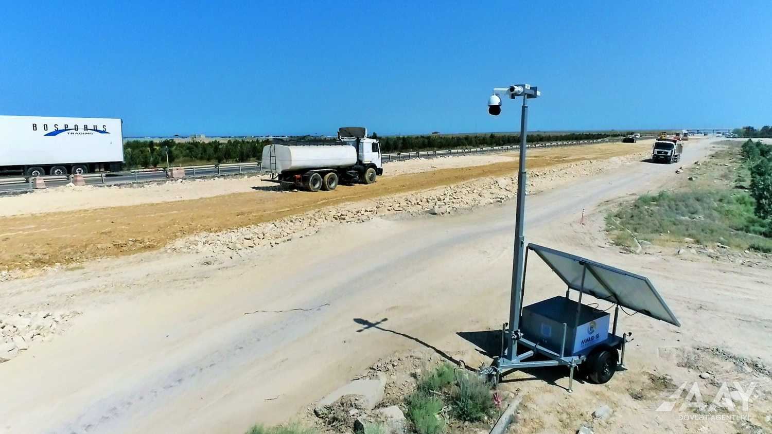 Azerbaijan sets up surveillance systems on roads to Shusha, Aghdam (PHOTO/VIDEO)