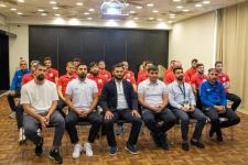 Фарид Гайыбов и Орхан Мамедов провели встречу с членами сборной по мини-футболу (ФОТО)