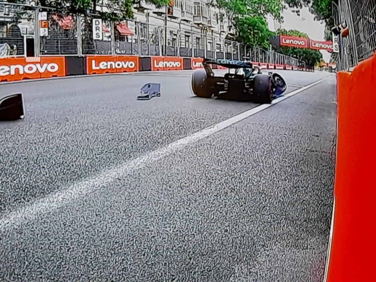 F-1 Qualifying Session of Azerbaijan Grand Prix records first crash (PHOTO)