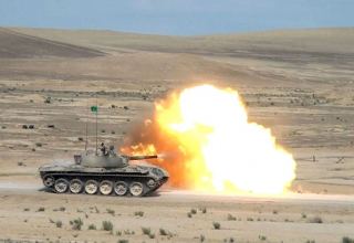 Training of Azerbaijani tank units continues (VIDEO)