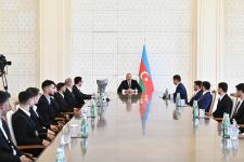President Ilham Aliyev receives members of Azerbaijan national minifootball team who won European Championship (PHOTO)