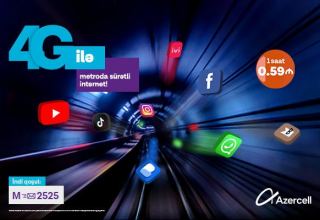 Azercell’s high-speed mobile internet now even more beneficial in Baku Metro!