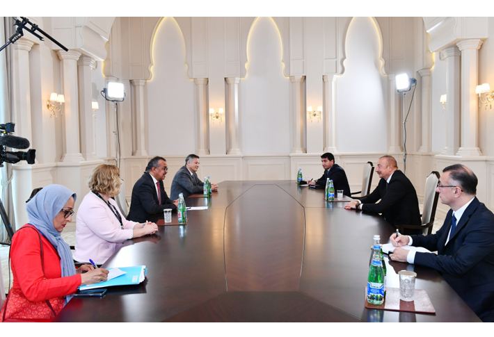 Президент Ильхам Алиев принял генерального директора ВОЗ