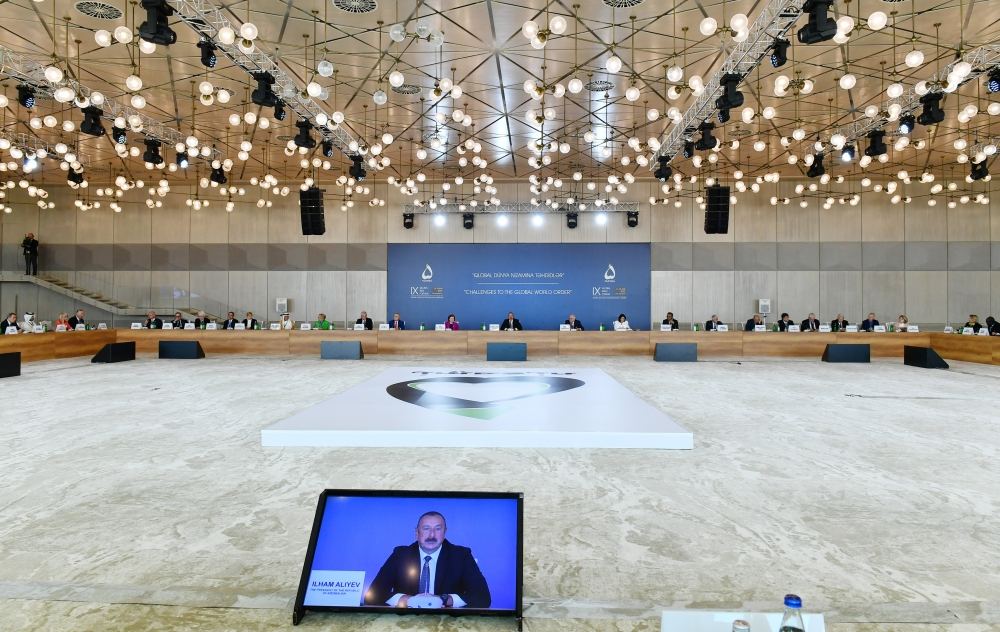 President Ilham Aliyev makes speech at opening ceremony of Global Baku Forum (PHOTO/VIDEO)