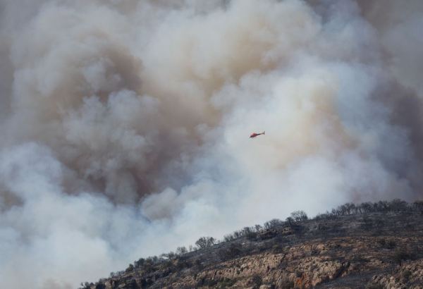 В районе Измира в Турции возник крупный лесной пожар