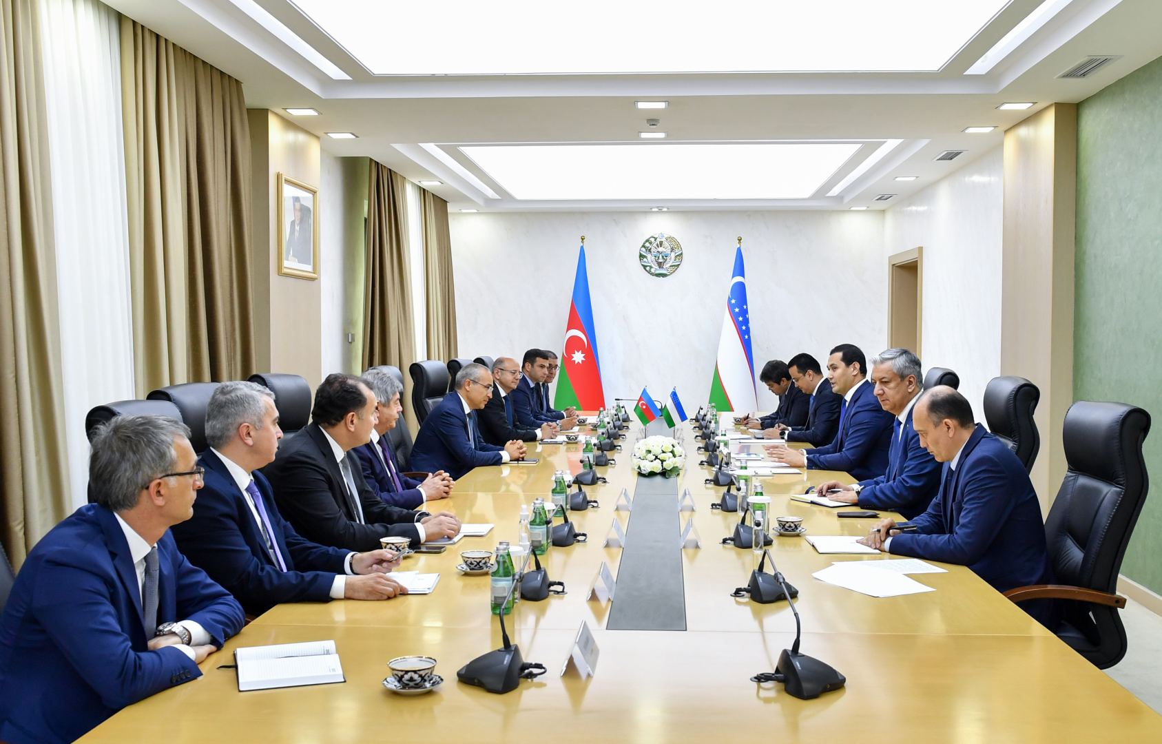 Микаил Джаббаров встретился с заместителем премьер-министра Узбекистана (ФОТО)