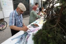 Под открытым небом Баку 20 художников создали одно удивительное произведение, посвященное городу Шуша  (ФОТО)