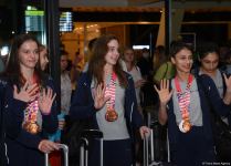Azerbaijani gymnasts return from European Championship in Israel with four medals (PHOTO)