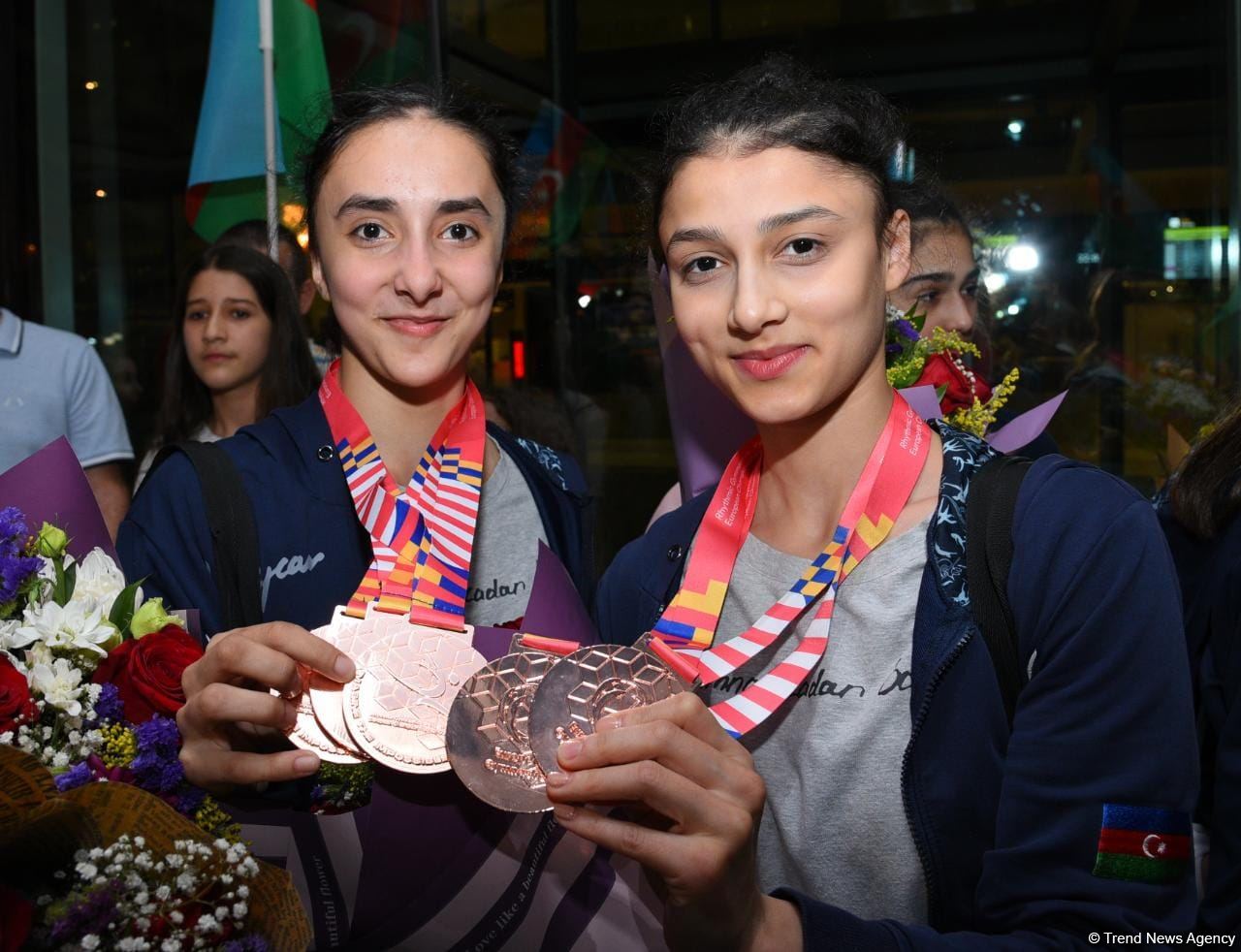 Азербайджанские гимнастки вернулись с Чемпионата Европы в Израиле с четырьмя медалями  (ФОТО)