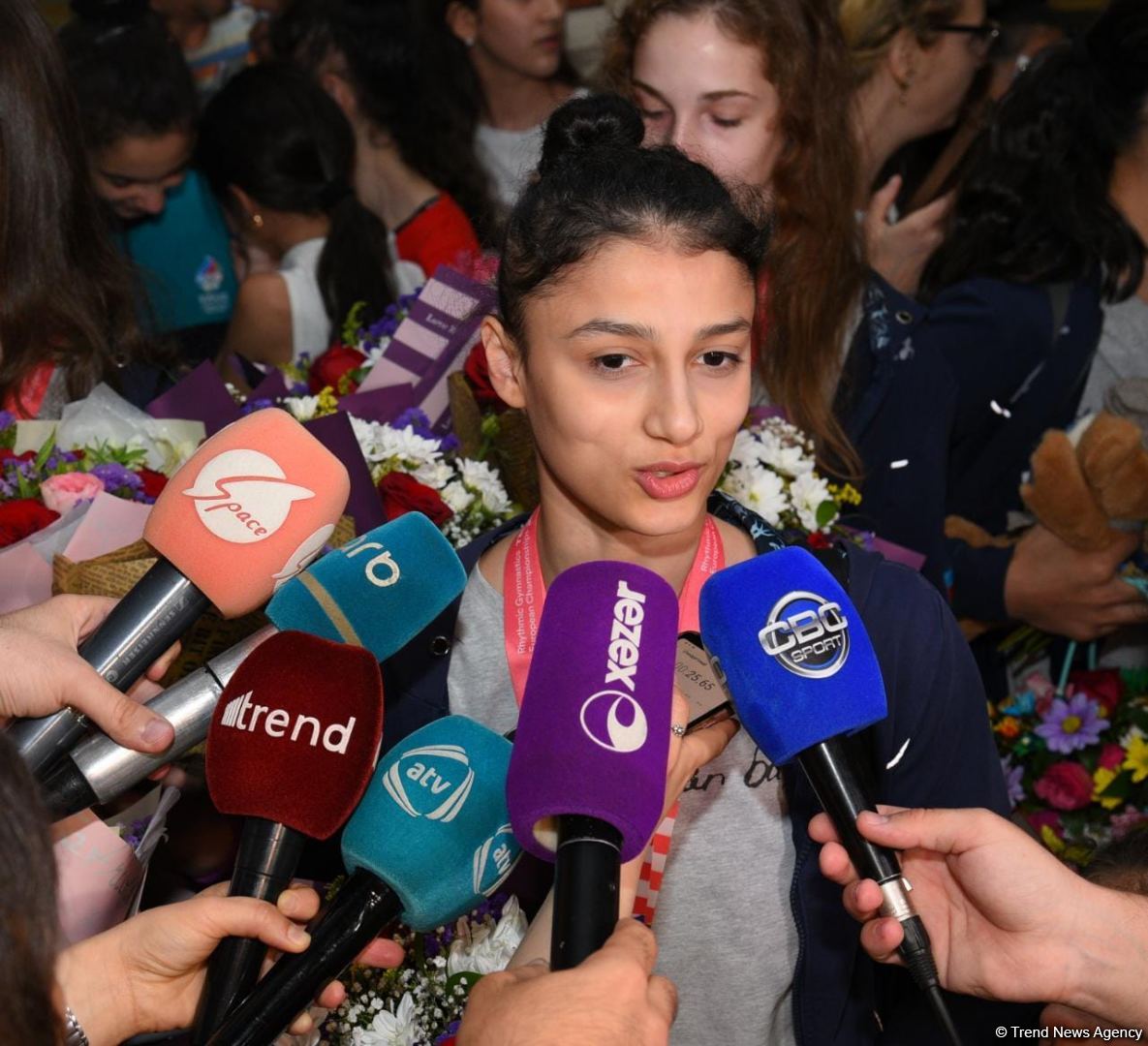 Azerbaijani gymnasts return from European Championship in Israel with four medals (PHOTO)