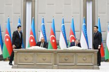 Azerbaijan, Uzbekistan sign documents (PHOTO/VIDEO)