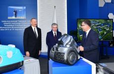 President Ilham Aliyev and President Shavkat Mirziyoyev view activity of Technopark LLC in Tashkent (PHOTO/VIDEO)