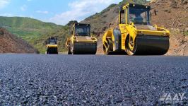 Azerbaijan starts asphalting new road bypassing Lachin city (PHOTO)