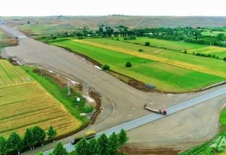Продолжается строительство автодороги Ахмедбейли-Физули-Шуша (ФОТО/ВИДЕО)