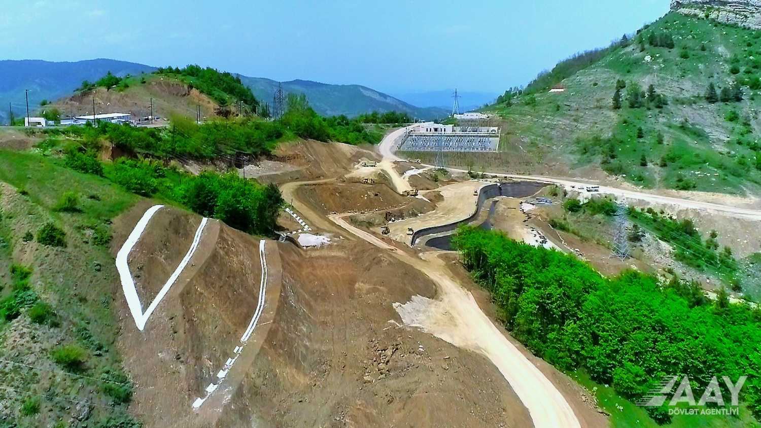 Azerbaijan continues construction of Ahmadbayli-Fuzuli-Shusha highway in liberated lands (PHOTO/VIDEO)