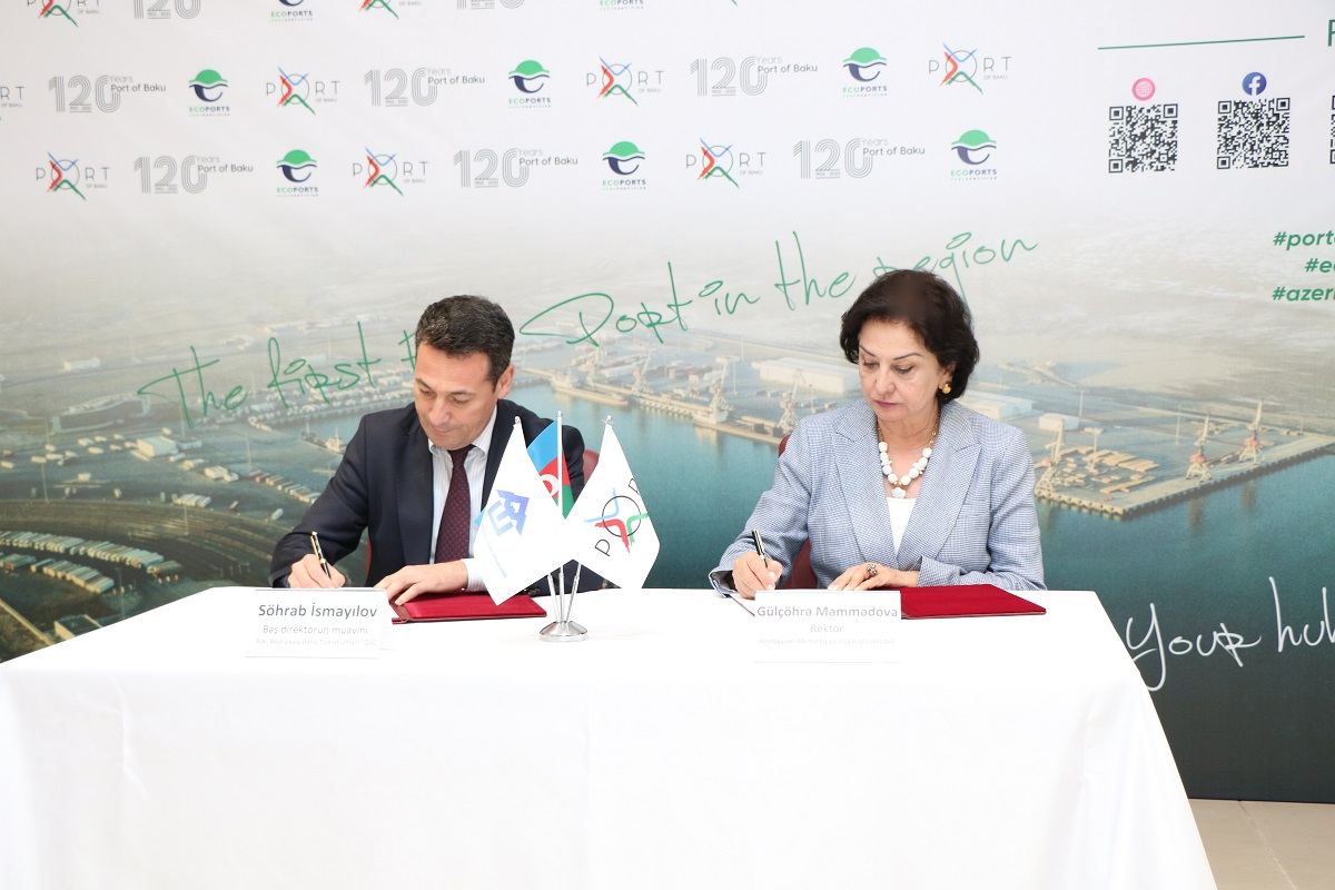 AzMİU ilə Bakı Limanı  arasında Anlaşma Memorandumu imzalanıb (FOTO)
