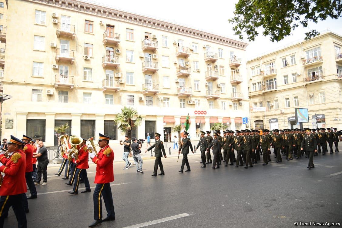 Military bands perform on occasion of Day of Azerbaijani Armed Forces (PHOTO/VIDEO)