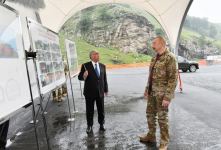 Prezident İlham Əliyev Göygöl rayonunda inşa edilən iki tunelin tikintisi ilə tanış olub (YENİLƏNİB) (FOTO/VİDEO)