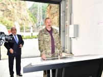 Prezident İlham Əliyev “Kəlbəcər-1” Kiçik Su Elektrik Stansiyasının açılışında iştirak edib (YENİLƏNİB) (FOTO/VİDEO)