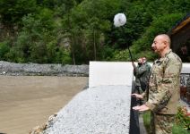 President Ilham Aliyev attends opening of Kalbajar-1 Small Hydropower Plant (PHOTO/VIDEO)