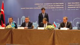 В Баку главы МИД Азербайджана, Турции и Казахстана подписали декларацию о сотрудничестве (ФОТО)