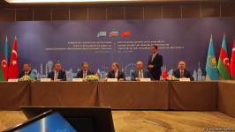 Azerbaijani, Turkish and Kazakh FMs sign co-op declaration in Baku (PHOTO)