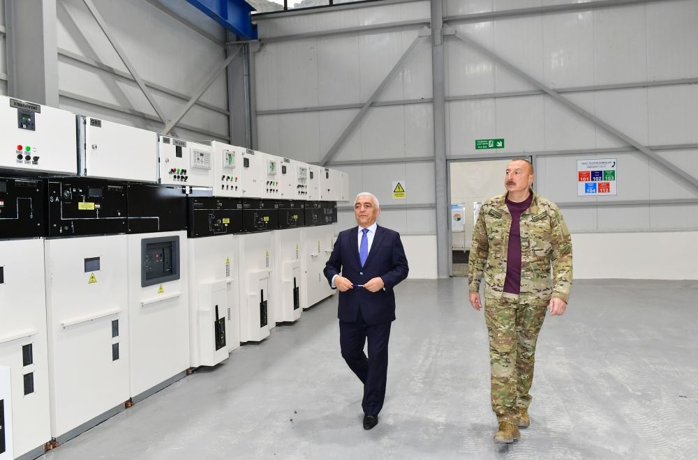 President Ilham Aliyev views construction progress of “Chirag-1” Small Hydroelectric Power Station in Kalbajar (PHOTO/VIDEO)