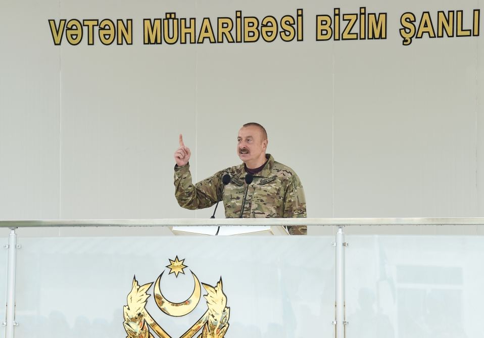 Президент Ильхам Алиев: После Второй Карабахской войны стремительно идет процесс армейского строительства